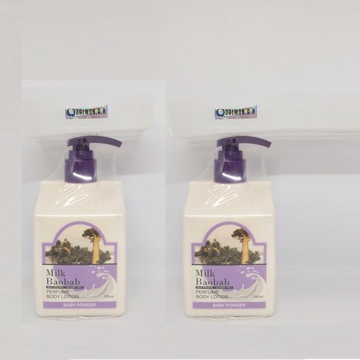 Milk Baobob Perfume Body Lotion Baby Powder 250ml 1+1 (2 total) (42915147)
