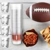 80 Pcs 16 oz Football Plastic Cups and 2 oz Shot Glasses Measuring Cup Bulk Disposable Cups Football Party Supplies Cocktail Cups Decorations for