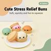 Bolas Anti-Stress Coloridas de Dumpling Brinquedos Sensoriais Fidget Comida de Simulação Squishies Pão com Cozinhador Bola de Massa para Apertar Presentes