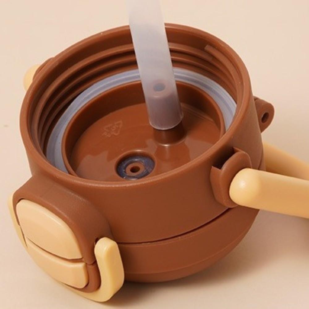 Leak-Proof Insulated Cup Large Capacity Cartoon Straw Cup Creative Double Drink Cup  School