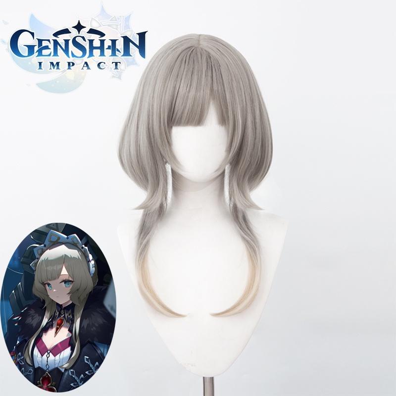Genshin Impact Sandrone Cosplay Wig Gradient Short Hairpiece
