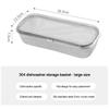 304 Stainless Steel Dishwasher Silverware Basket with Buckle Chopstick Holder  for Small Item