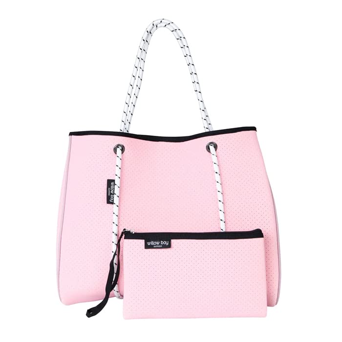 

Tote Bag with Shoulder Waterproof Double Pool Beach Gym Commuter Magnetic Back to New Travel [Willow Bay] Women s Pouch, Bag, Pouch, Handle, Bag, Bag, рожевий