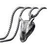 Wild Rhino Head Men's Accessories Domineering Animal Sweater Chain Pendant European Necklace Pendant