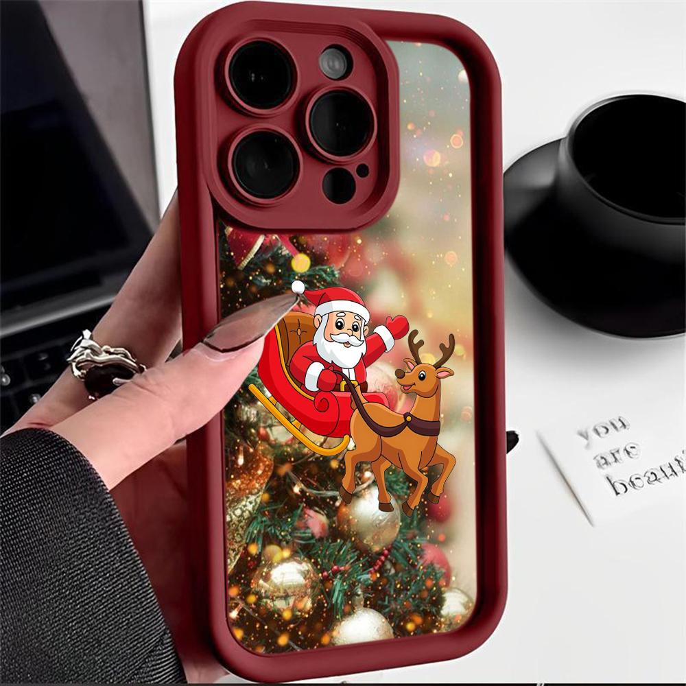 

Мягкий чехол Sky Eye Ladder для Xiaomi 14T Redmi 12c 13c 14c Note 11 12 13 Pro Все модели Xiaomi Redmi Чехлы для телефонов NY41 Санта-Клаус Рождественская елка Xiaomi 11 Lite/11 Lite 5G