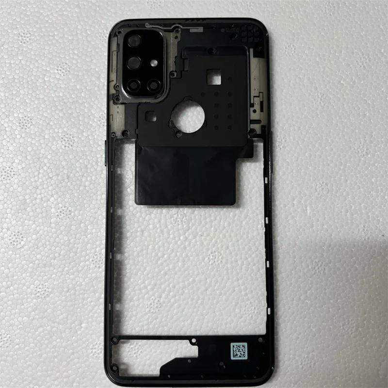 BANERYPAK parts For OnePlus Nord N10 5G BE2025 Phone Housing Middle Frame Cover+Battery Back Cover Repair parts