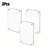 1/3/6pcs Acrylic Refrigerator Magnetic Frame Frame For 1/3/4 Inch Photo Clear Reversible Refrigerator Magnet Photo Frame Display