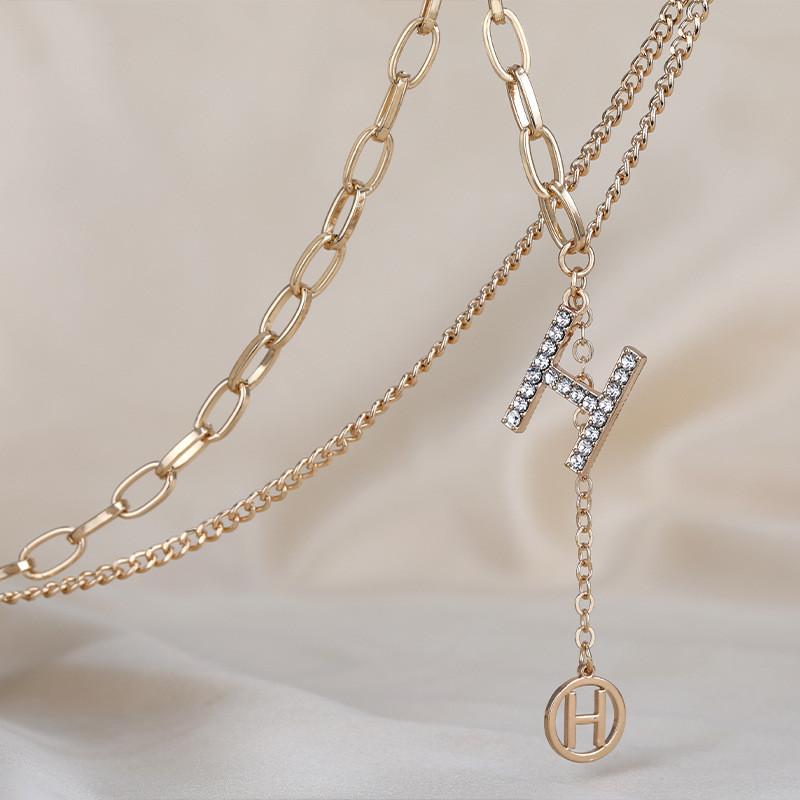 Fashionable And Elegant Letter H Tassel Necklace Ideal For Gifts On Occasions Special