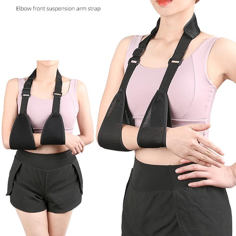 Breathable Meshes Arm Sling Adjustable Support for Injury Rehabilitation and Sports Protection