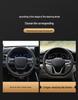 Suede & Genuine Leather Steering Wheel Cover for Geely Boyue L, Dihao GS, Xingrui GL, Binyue X6, Binrui, Haoyue L