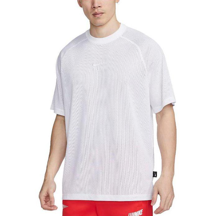 Nike T Shirts Men's White Crew Neck Moderate DX0157-100