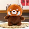 15CM Cute Fox Plush Toy Soft Kawaii Raccoon Plushie Toy Cute Animal Table Doll Ornament Companion Doll Birthday Christmas Gifts