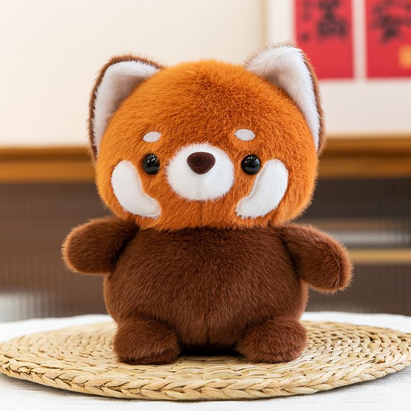 15CM Cute Fox Plush Toy Soft Kawaii Raccoon Plushie Toy Cute Animal Table Doll Ornament Companion Doll Birthday Christmas Gifts