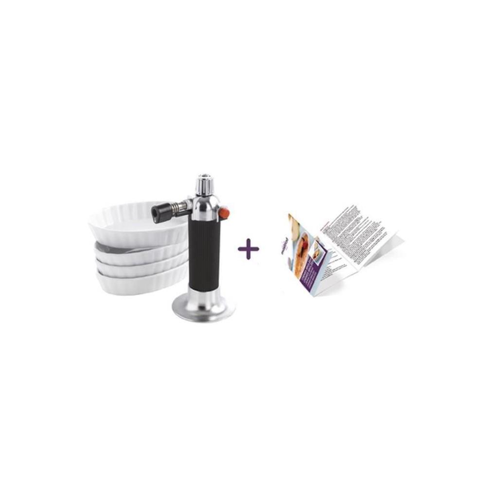 Buy MASTRAD F46100 Creme Brulee Torch and Ramekins Kit White at