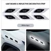 Car Side Fender Reflective Safety Strip Stickers Auto Warning Reflector Sticker For Skoda Fabia Kamiq Superb Scala Enyaq-iV MK3  CX3