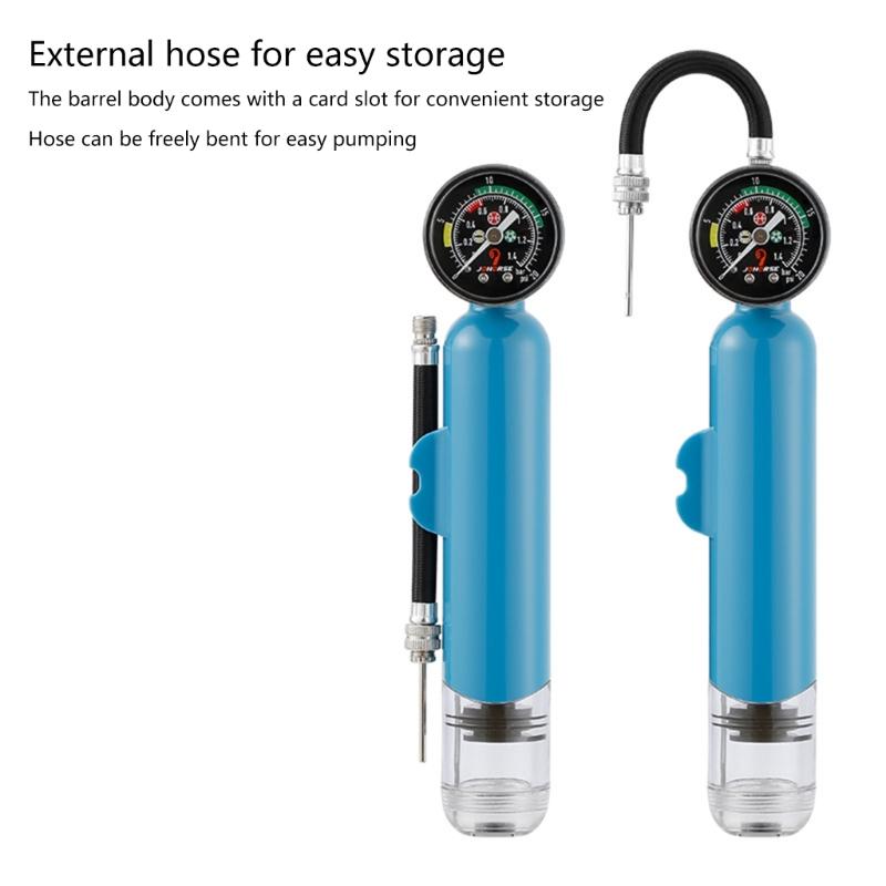 Light weight Air Pumps 20PSI Handheld Balls Pump with Pressure Gauge Sports Balls Pump for Football Basketball Volleyball