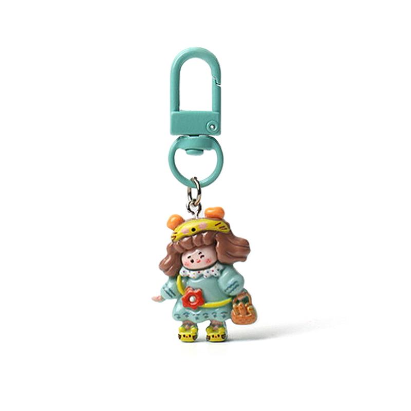 PU Leather Cat Paw Keychain Sweet Pompom Keyring Halloween Faux Mink Fur Little Bat Little Devil Backpack Pendant Plush Keychain