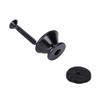 2Pcs Metal Guitar Strap Locks Guitar Strap Buttons Guitar Strap Buttons End Pins with Mounting Screws and Felts Cushions