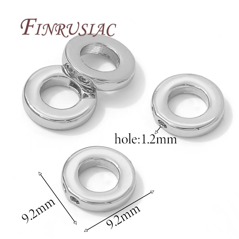 Messing 18K Gold Plated 2-Loch Verbinder für Schmuck, Armband Endstück, Perlen Endkappe mit Loch, Zubehör für Schmuckzubehör