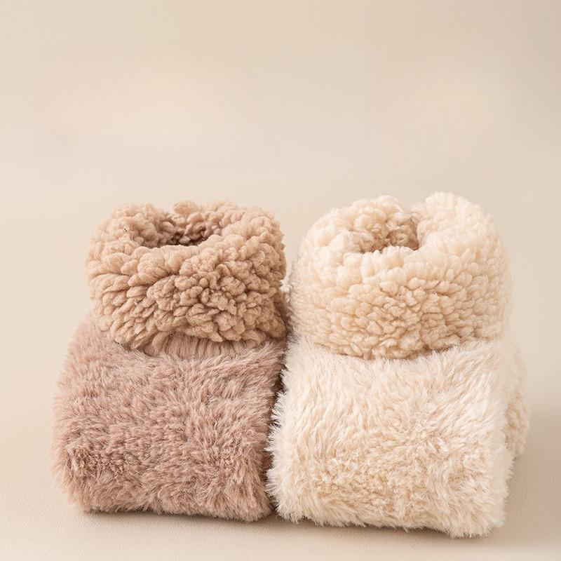 Superwarme Winter Anti-Rutsch Boden Socken Damen Schnee Socken Haus Schlaf Teppich Hausschuhe Socken