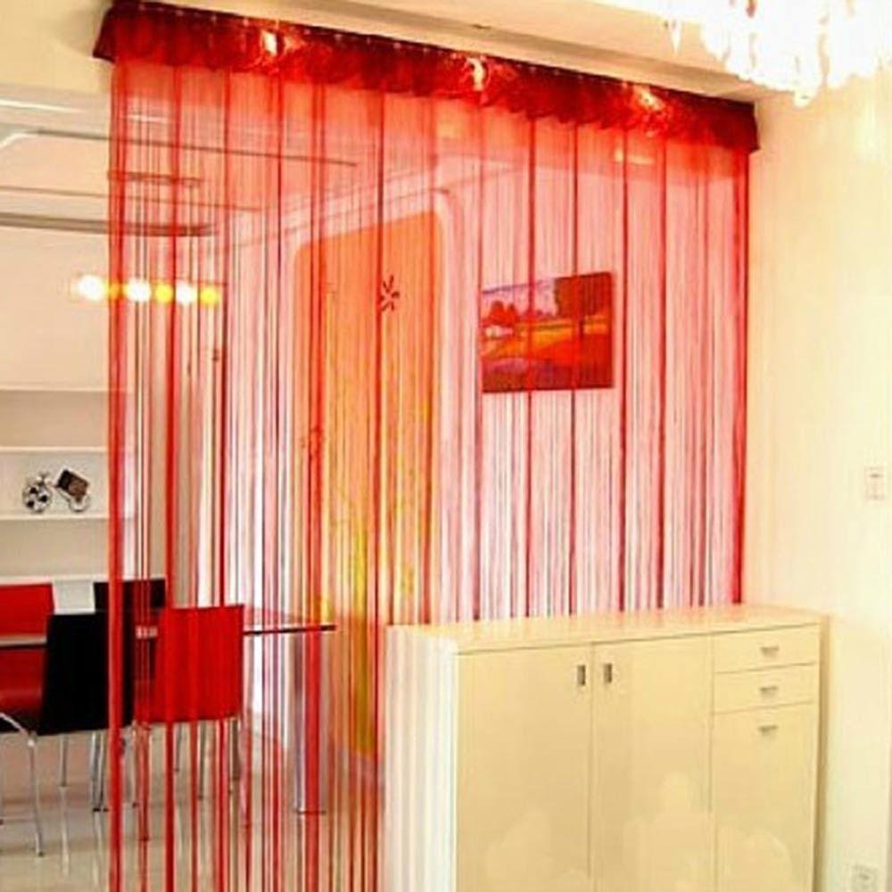 Verschlüsselungstyp Band Schnur Trennwand Jalousie 100CM X 200CM Panel Quaste Vorhang Faden Vorhänge
