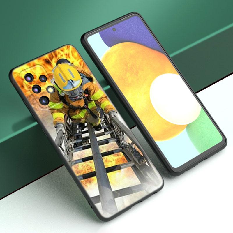 Firefighter Heroes Fireman Case For Samsung A13 A22 A24 A32 A23 A25 A34 A35 A52S A53 A54 A55 A73 A12 A14 A15 A31 A33 A50 A51 A72