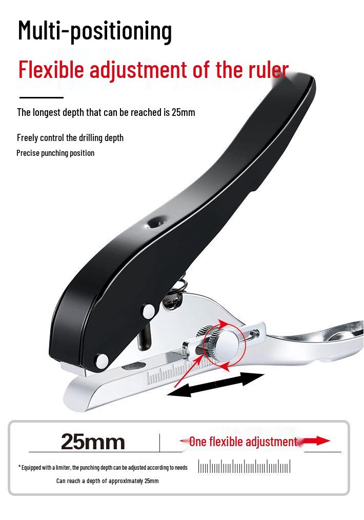4mm Student Handheld Hole Punch Pliers for Paper and PVC Cards
