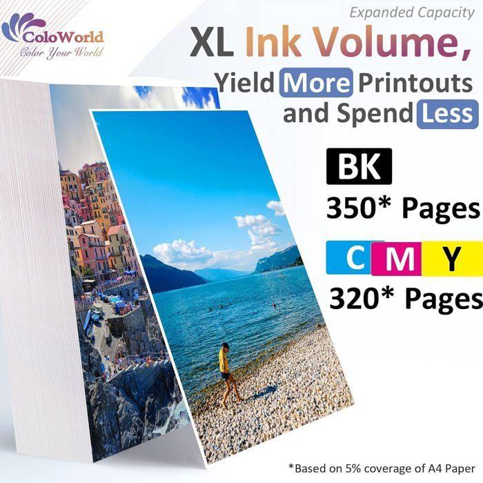 Cartouche d'encre - DOOKY THE ORIGINAL - PG-545XL CL-546XL - Multi-couleurs - Compatible Canon - Pack de 2