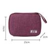 Polyester Cable Organizer Bag Tangle-Free Charger Cable Case Portable USB Organizer  Travel Use