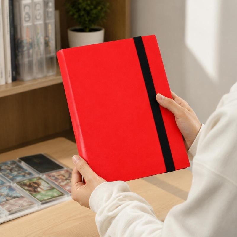 9/12 Pocket Trading Card Binder,Card Storage Organizers Album Collectible Card Album with Clear Inner Sheets and Separate Compartments for Sorting,