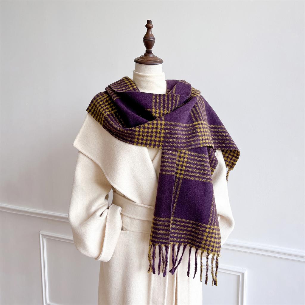 New Winter Shawl Scarves Wrap  Design Cashmere Scarf Women Warm Fashion Pashmina Femal Poncho Neckerchief Echarpe Bandana