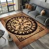Odin Viking Symbol Valknut Nordic Valhalla Carpet Rug for Living Room Bedroom Home Sofa Decoration,Area Rug Non-slip Floor Mat