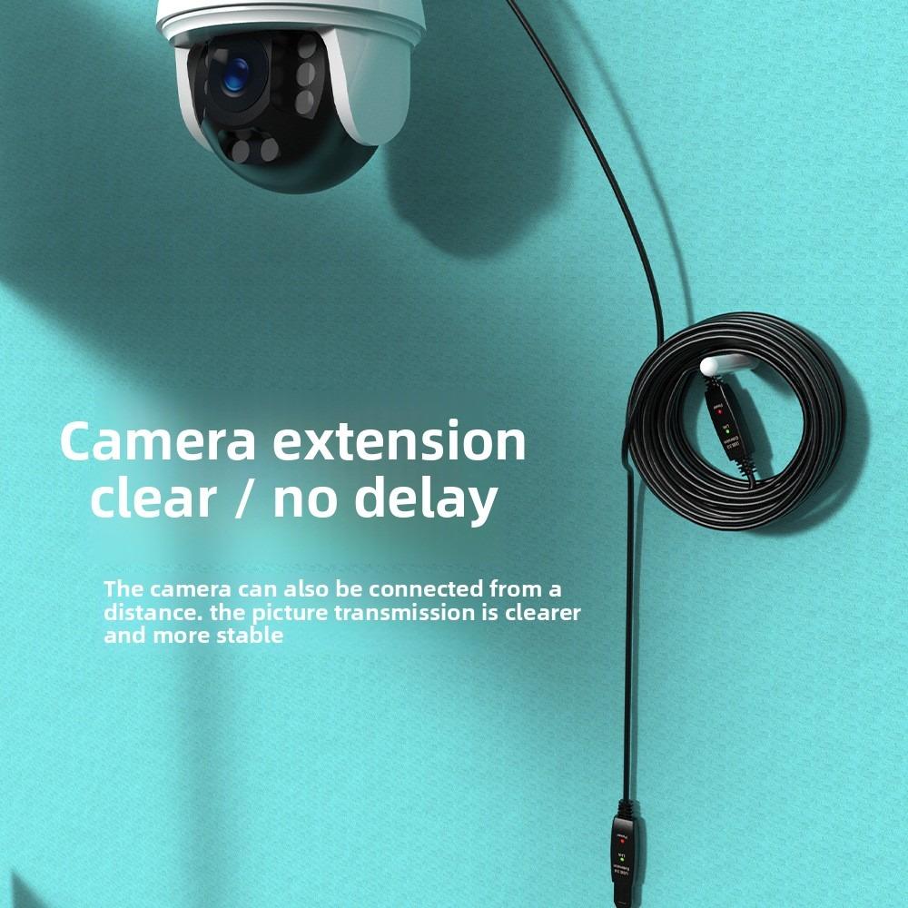 10m USB3.0 Extension Cable High Speed Data Sync for Conference Camera Electronic Whiteboard