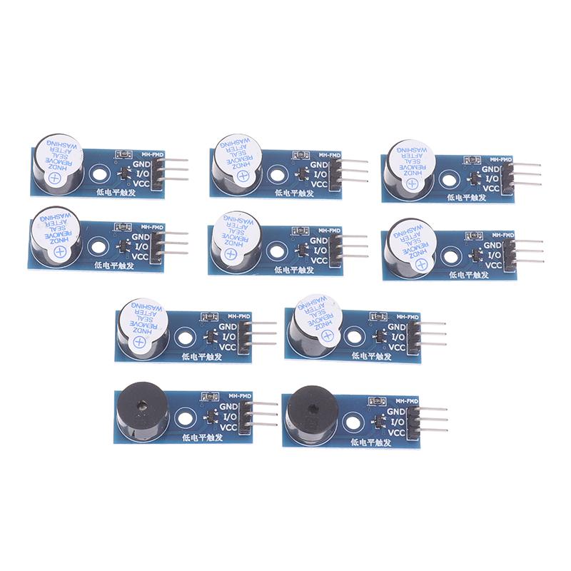 10PCS Active Passive Buzzer Module For Arduino, 5V Low Level Trigger, Compatible With Raspberry Pi ESP32, High Quality DIY Kit