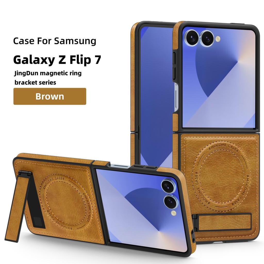 Samsung Z Flip7FE Magnetic Stand Crystal Shield Drop-proof Case