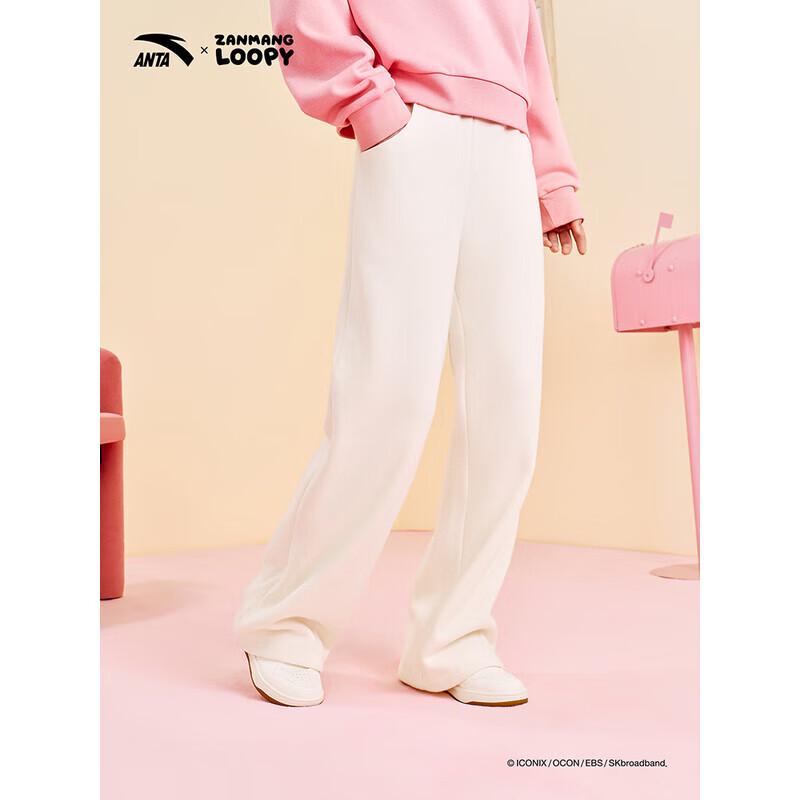 ANTA x Loopy Women s Fleece Straight-Leg Sweatpants 160/S