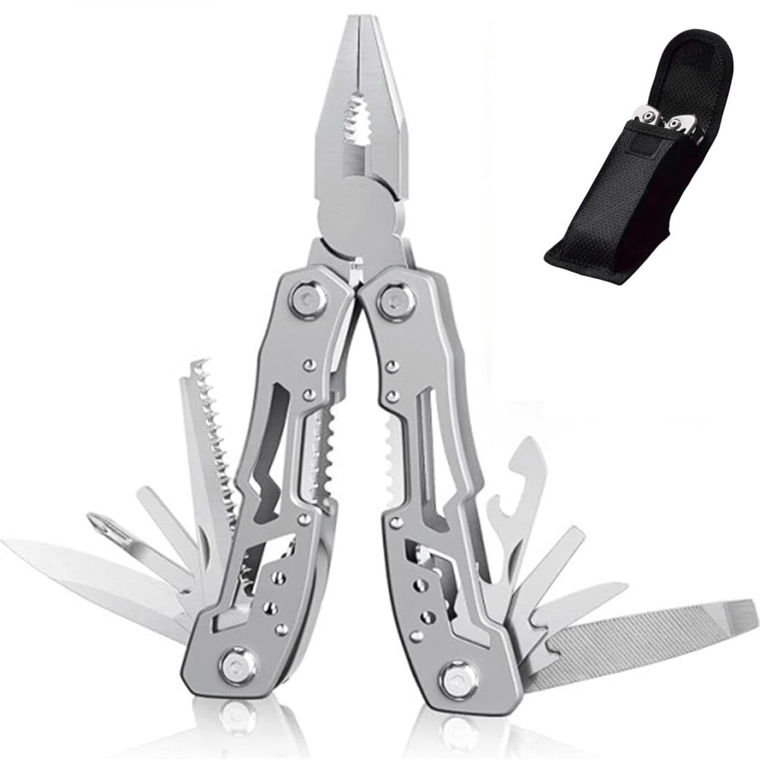 

на открытом воздухе с замком складной проволочный бутылка банка катастрофа горная катастрофа товары для выживания Многофункциональные плоскогубцы, мультитул, мультитул, 14-в-1, функция,