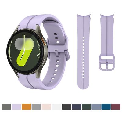 Rem med fullt skydd för Samsung Galaxy Watch 7 44mm Sommar Officiell Klassisk Spännestil för Galaxy Watch 4 5 6 40mm 44mm Armband