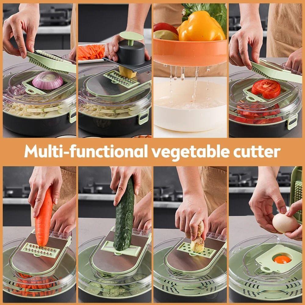 Hand Guard Multifunctional Vegetable Cutter Stainless Steel Food Grater Kitchen Slicer  for Potato