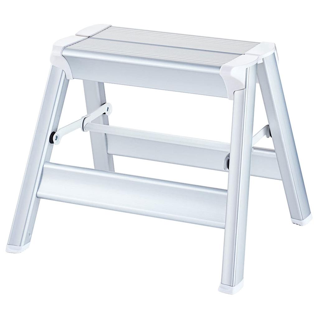 Hasegawa SKITSTEP Heavy-Duty Step Stool (130kg, Heavy-Duty Type), Silver, SK2.0-03S (16522)