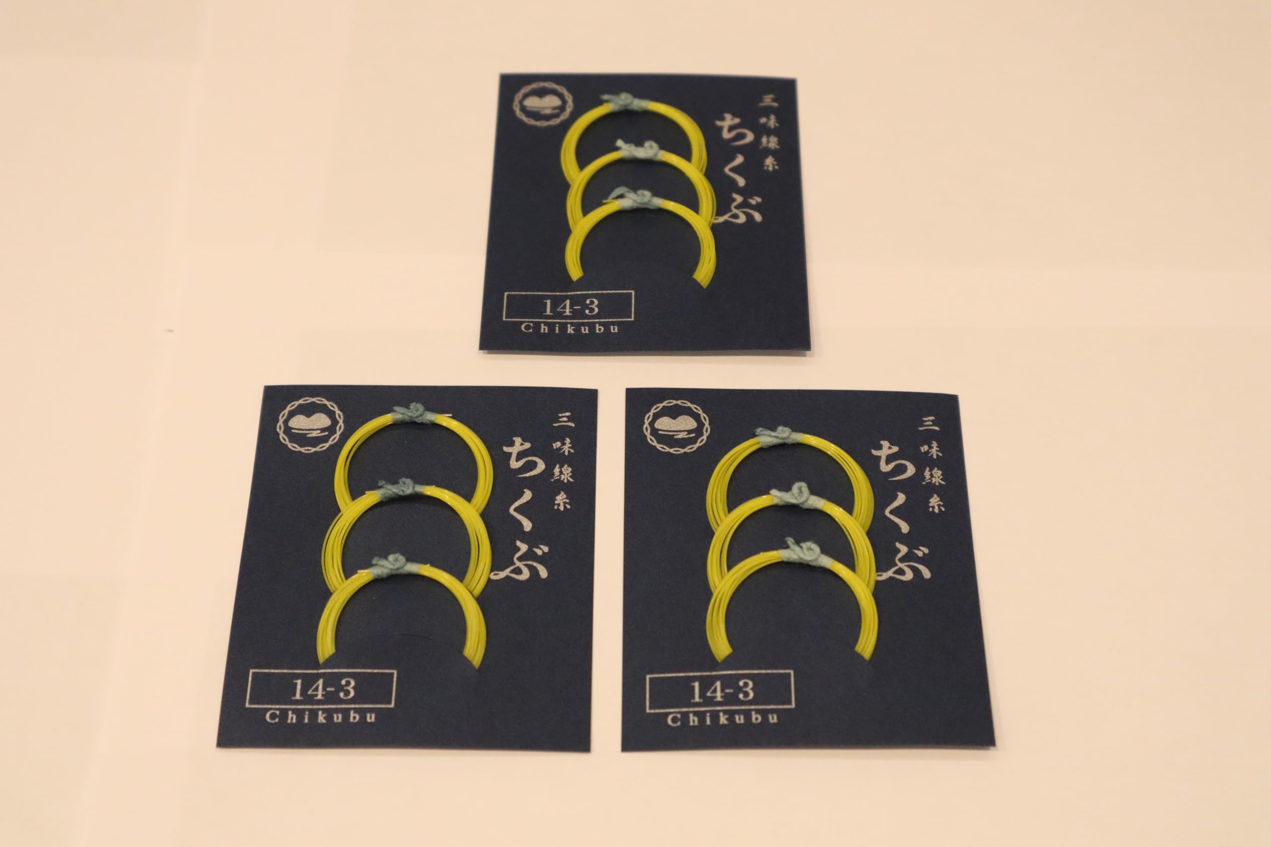 

Shamisen 3 Strings (14-3) 3-Pack Set Showa Chikubu Tetoron Strings