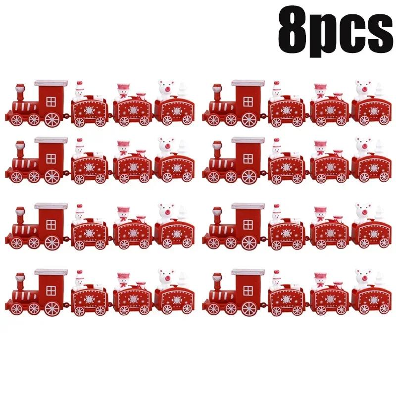Train Christmas Ornament Merry Christmas Decoration Train Toy for Home Santa Claus Gift Xmas New Year Decoration 2025 Xmas Gifts