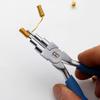 6-in-1 Round Nose Jewelry Plier, DIY Gold Wire Looping Forming Pliers with Non-Slip Handle for 2.5-9mm Loops and Jump Rings