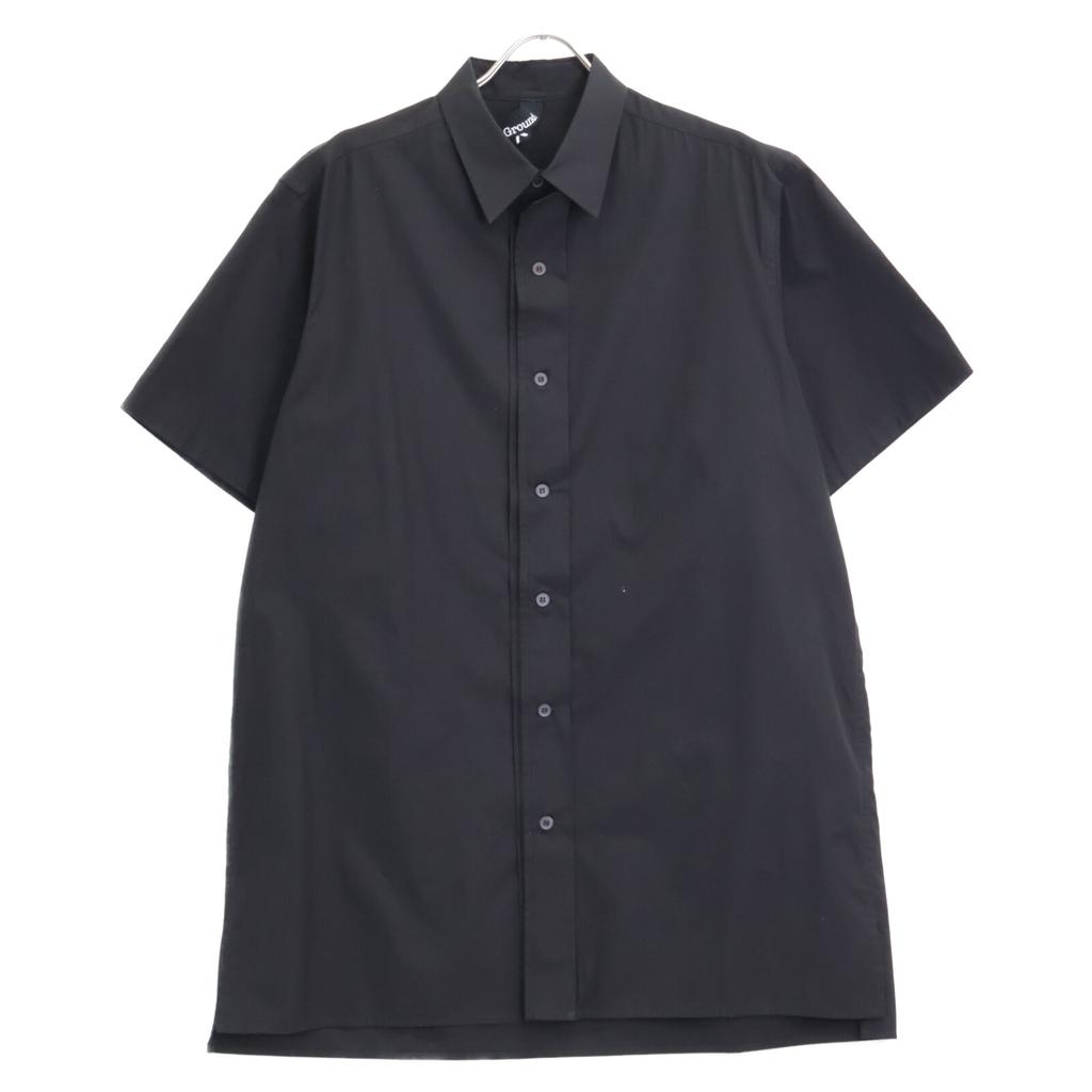 Ground Y 24Stainless Steel GS-B07-001 Black Short Sleeve Shirt Tops 3 blackUsed