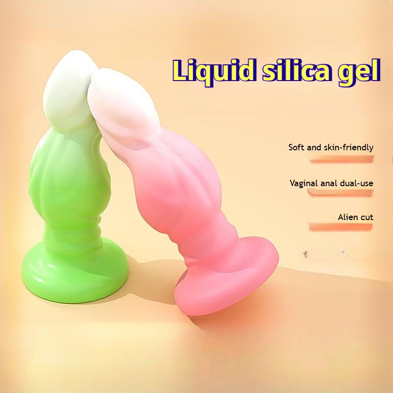 Wearable Anal Plug Liquid Silicone Soft Butt Plug Realistic Dog Dildos Sex Toys For Women Anal Dildos Prostate Massage Butplug
