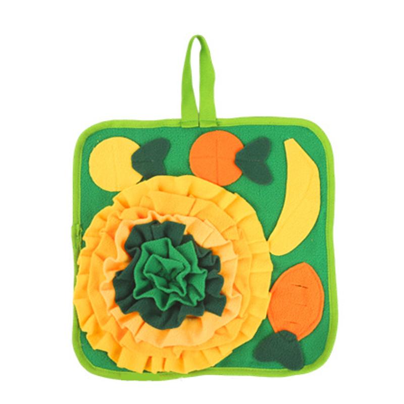 Kaninchen Futtermatte Schnüffelmatte für Kleintiere Kaninchen Spielzeug 35x35cm Haustiere Interaktive Futtermatte Leckerli Spender