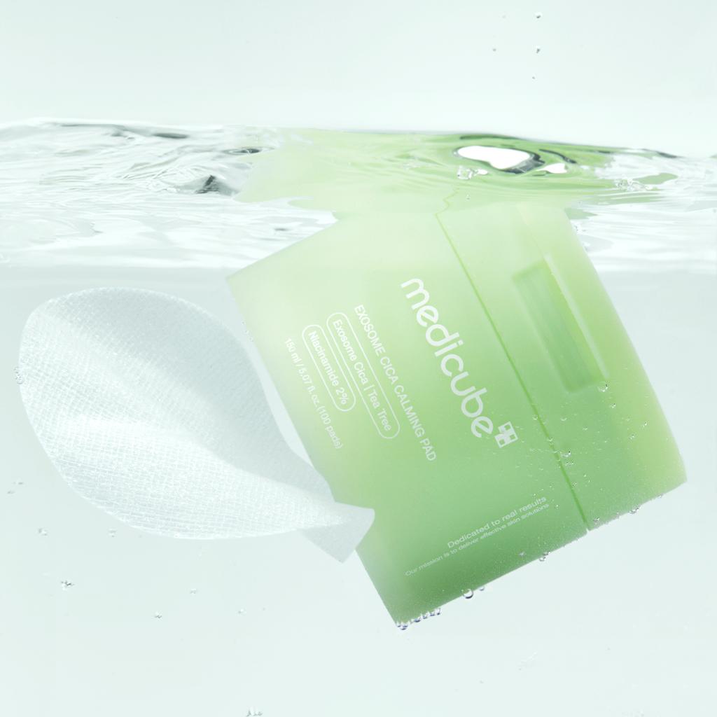 Medicube Exosome Cica Centella Trouble Soothing Pad 100pcs - Cica Soothing Acne Care Pad, Korean