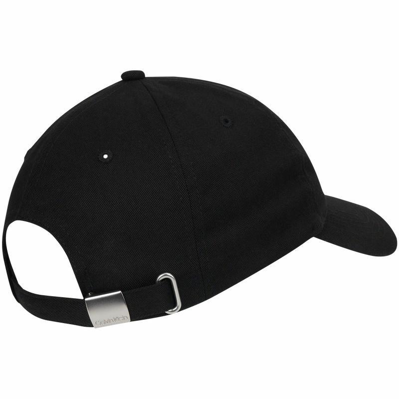 Calvin Klein Letter printed curved brim, cotton peaked cap, same style for men and women, couple style, space black 4G5032G-UB1