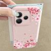 Sakura Blumenmuster Weiche Matte Hülle Für Xiaomi 13T Poco X7 X6 M6 Pro Redmi Note 14 13 Pro 12 11 TPU Ledertextur Stoßfest Schlanke Handyhülle