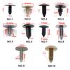 100Pcs Mixed Car Bumper Clips Plastic Rivets Fastener Hood Push Retainers